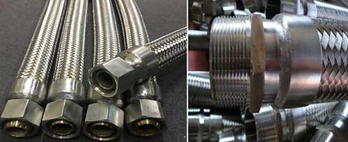 Comflex Double-Braided-Metal-Hose-with-NPT-Fitting