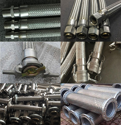 Comflex flexible metal hose with different fittings